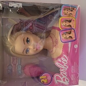 Barbie Styling Head with Blonde and Pink Accessories